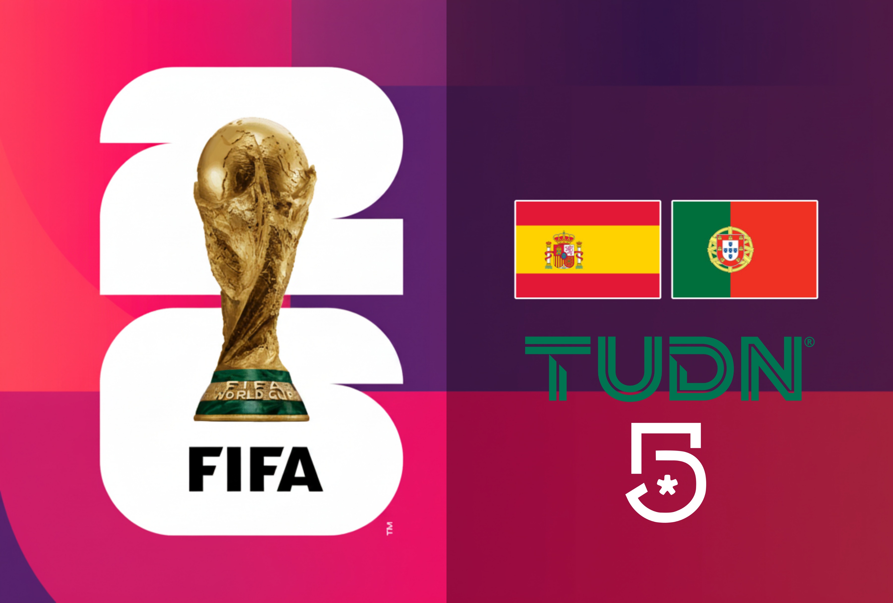 El astro Cristiano Ronaldo disputa el balón en el partido Portugal vs. España en vivo hoy. Transmisión oficial por televisión abierta mediante Canal 5 y la señal de TUDN. | Crédito: fifa.com / Composición Depor