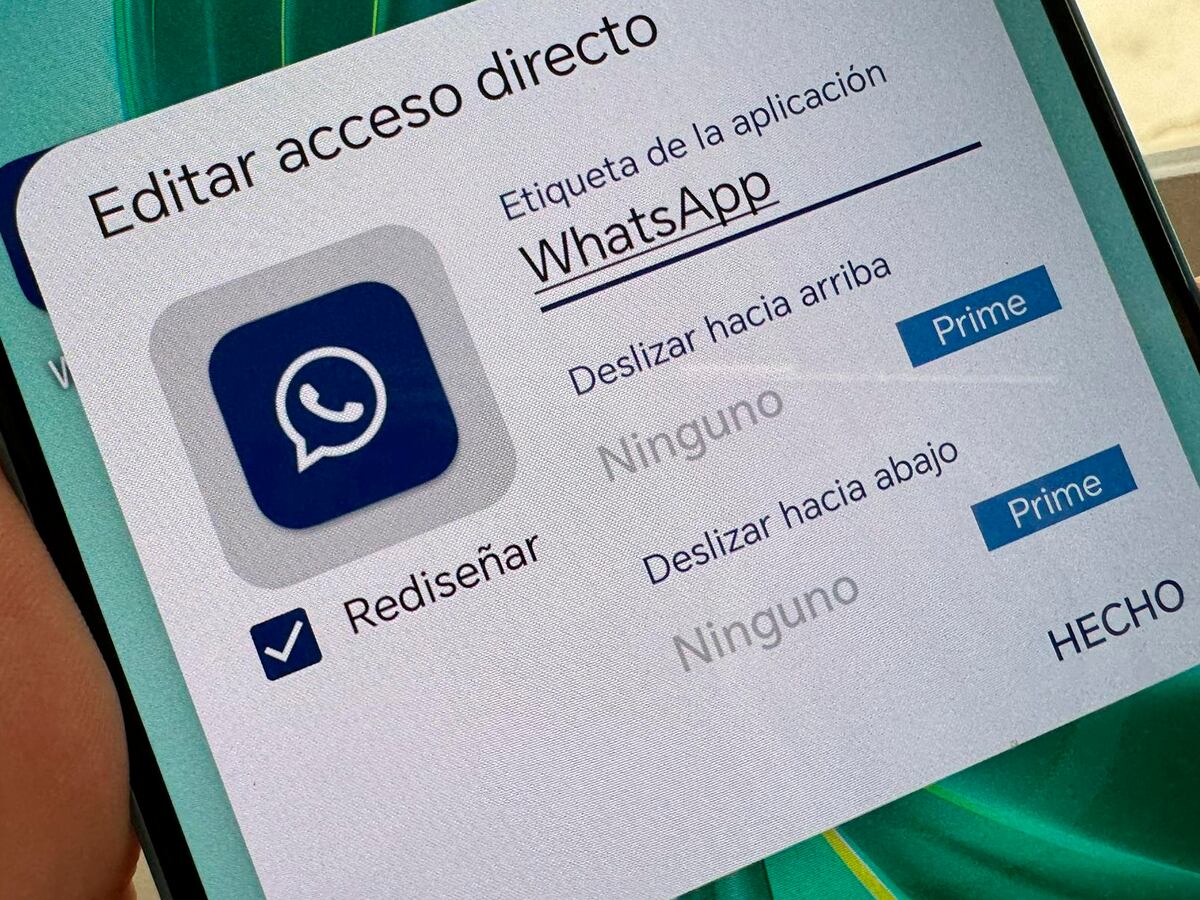 WHATSAPP | Este es el cuadro que te ayudará a cambiar el logo de WhatsApp en Nova Launcher. (Foto: MAG - Rommel Yupanqui)