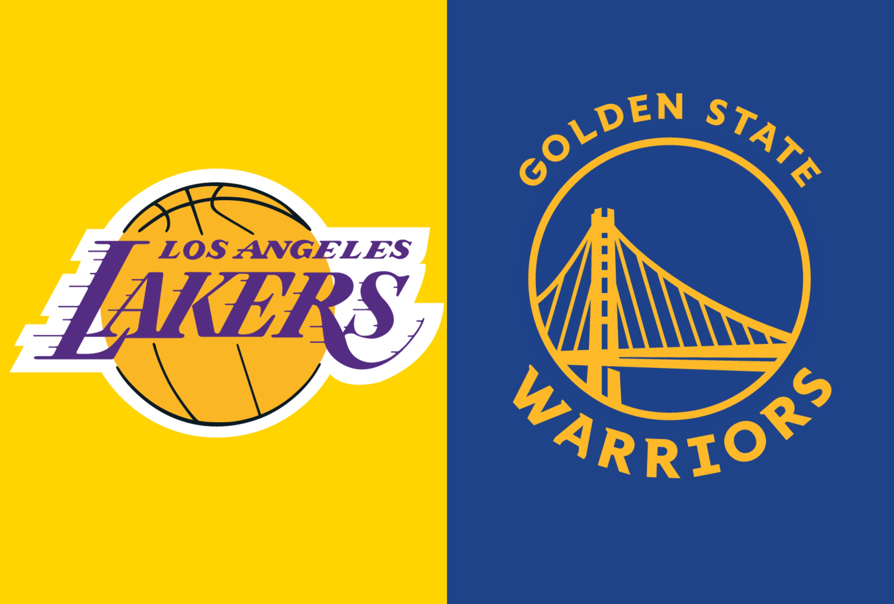 El partido de pretemporada de la NBA entre Los Angeles Lakers y Golden State Warriors se jugará el martes 6 de octubre de 2026 a las 10:00 pm ET / 7:00 pm PT. | Crédito: Composición Depor