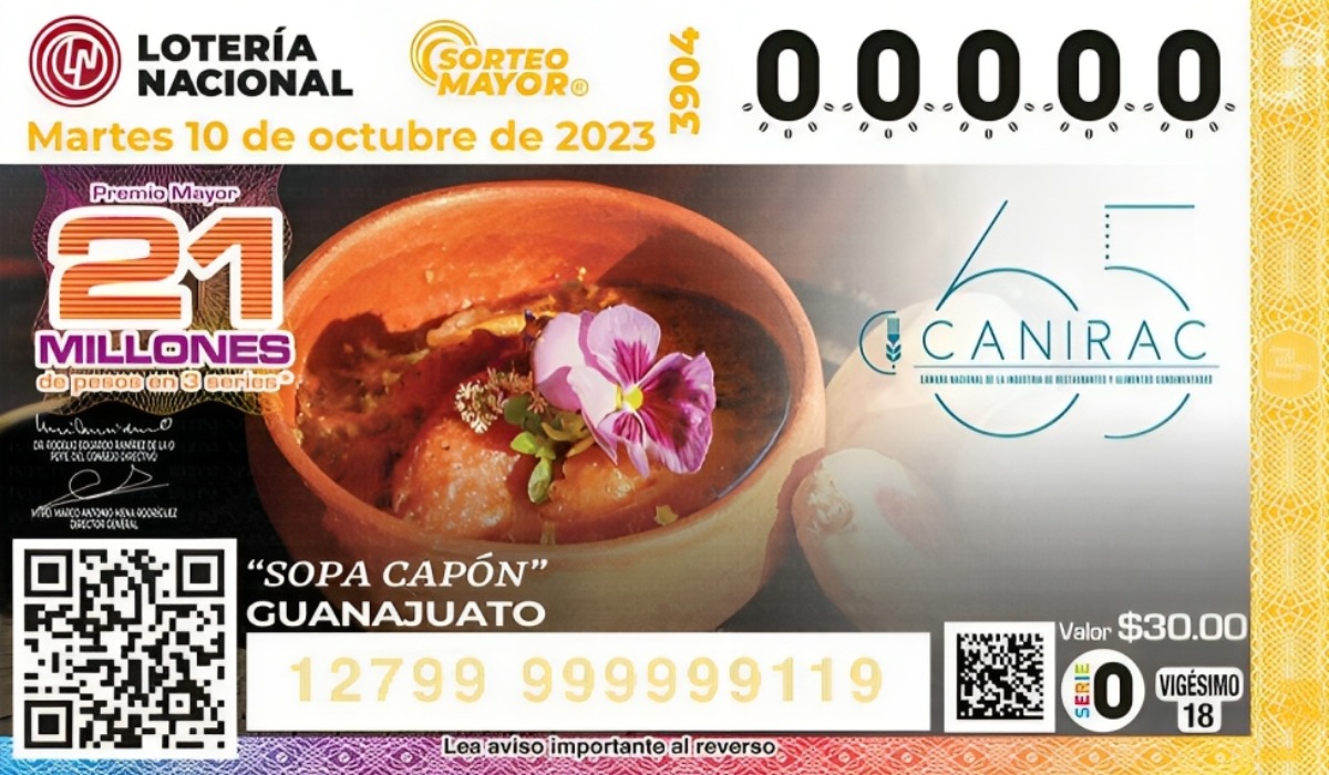Resultados del Sorteo Mayor del martes 10 de octubre: números ganadores de la Lotería Nacional (Foto: @lotenal).