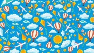 Un desafío -casi- imposible: ¿puedes encontrar al pajarito entre aviones, mariposas, nubes y cometas? [FOTOS]