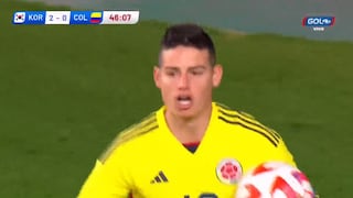 ¡Goles de Colombia! James Rodríguez y Jorge Carrascal anotaron a Corea en amistoso [VIDEO]