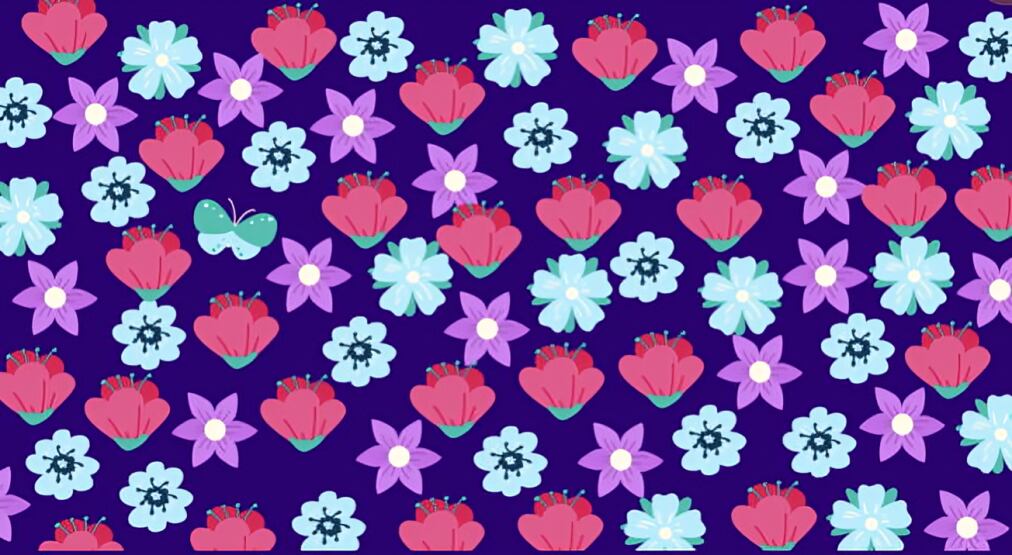 ¿Puedes descubrir la mariposa camuflada entre las flores en solo 11 segundos? ¡Acepta el reto! (Foto: Depor)