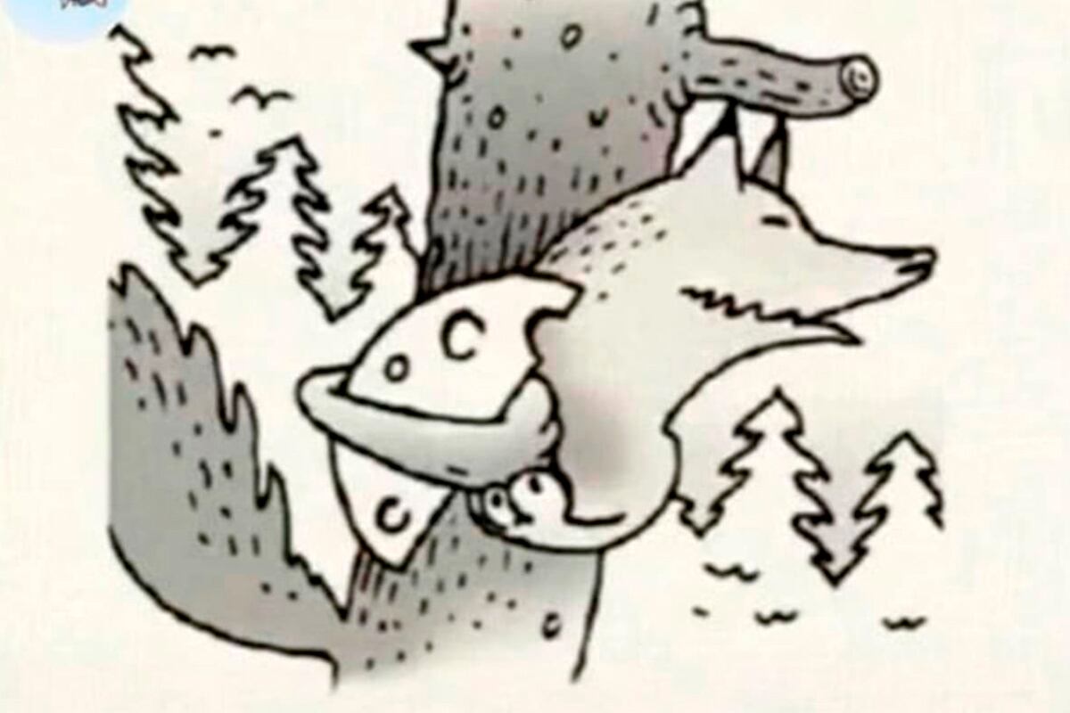 El otro animal que aparece en la imagen del test de personalidad es un zorro.| Foto: genial.guru