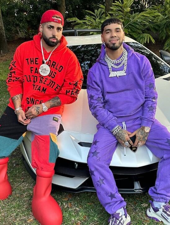 Dj Luian junto a Anuel AA (Foto: Dj Luian / Instagram)