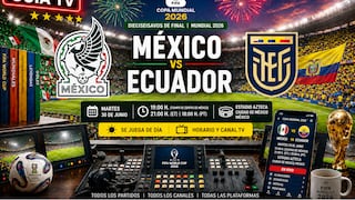 ¿En qué canal transmite México vs. Ecuador por los 16avos de final del Mundial 2026?