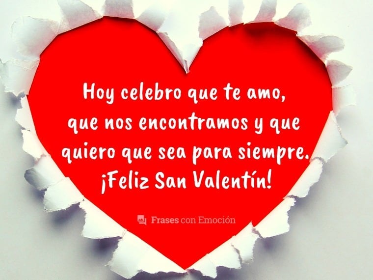 Frases para desear Día del Amor y la Amistad 2023 por Facebook (Foto: Pinterest).