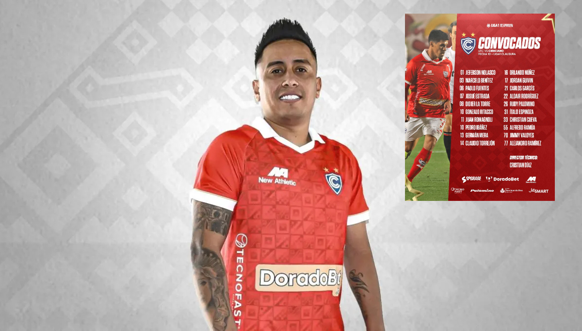¿Listo para el debut? Christian Cueva fue convocado para el partido de Cienciano vs. UTC