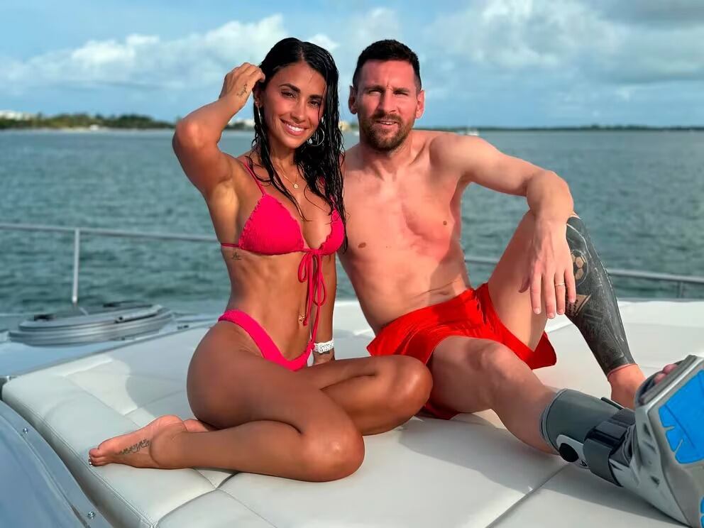 Lionel Messi y Antonella Rucozzo disfrutan de sus vacaciones en Miami. (Foto: antonelaroccuzzo).