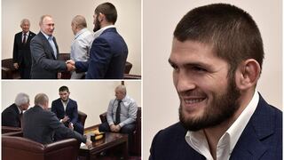 ¡Entre grandes! Khabib Nurmagomedov se reunió con Vladimir Putin luego de unificar los títulos de UFC