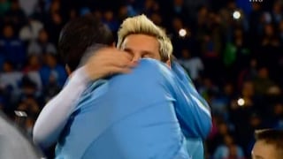 Argentina ante Uruguay: Messi y Suárez se encontraron en efusivo abrazo