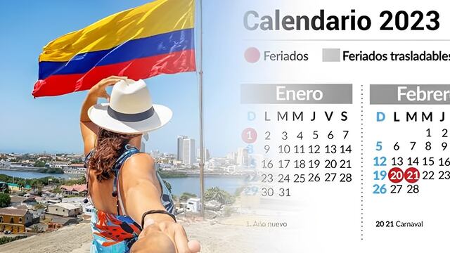 Calendario 2023 en Colombia: estos son los días festivos, feriados y puentes del año