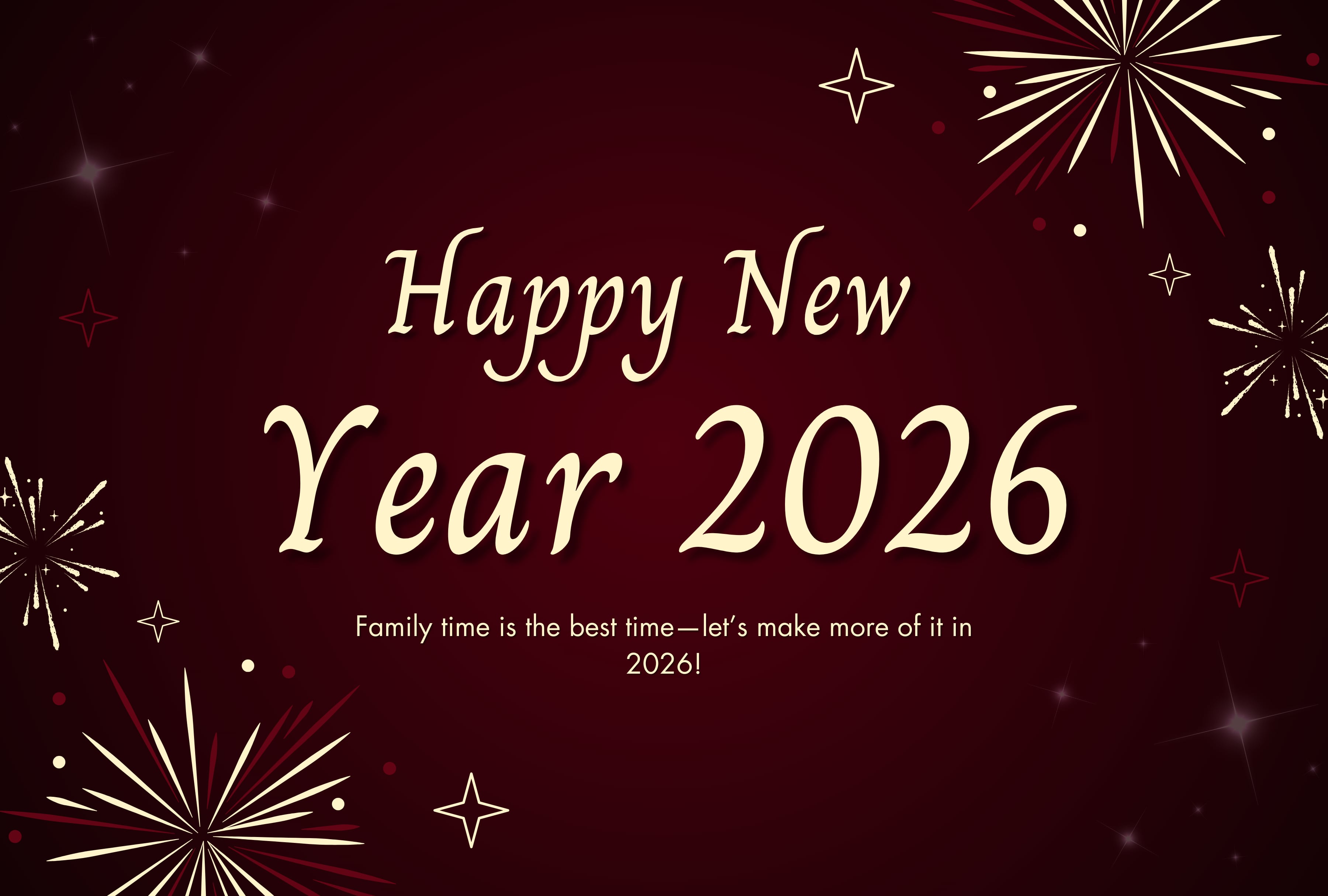 "Family time is the best time - let's make more of it in 2026!" | Photo by canva.com / Depor