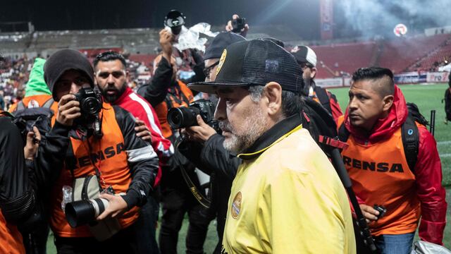 ¡Quedó fuera! Diego Maradona fue suspendido y se pierde la vuelta de cuartos de final con Dorados de Sinaloa