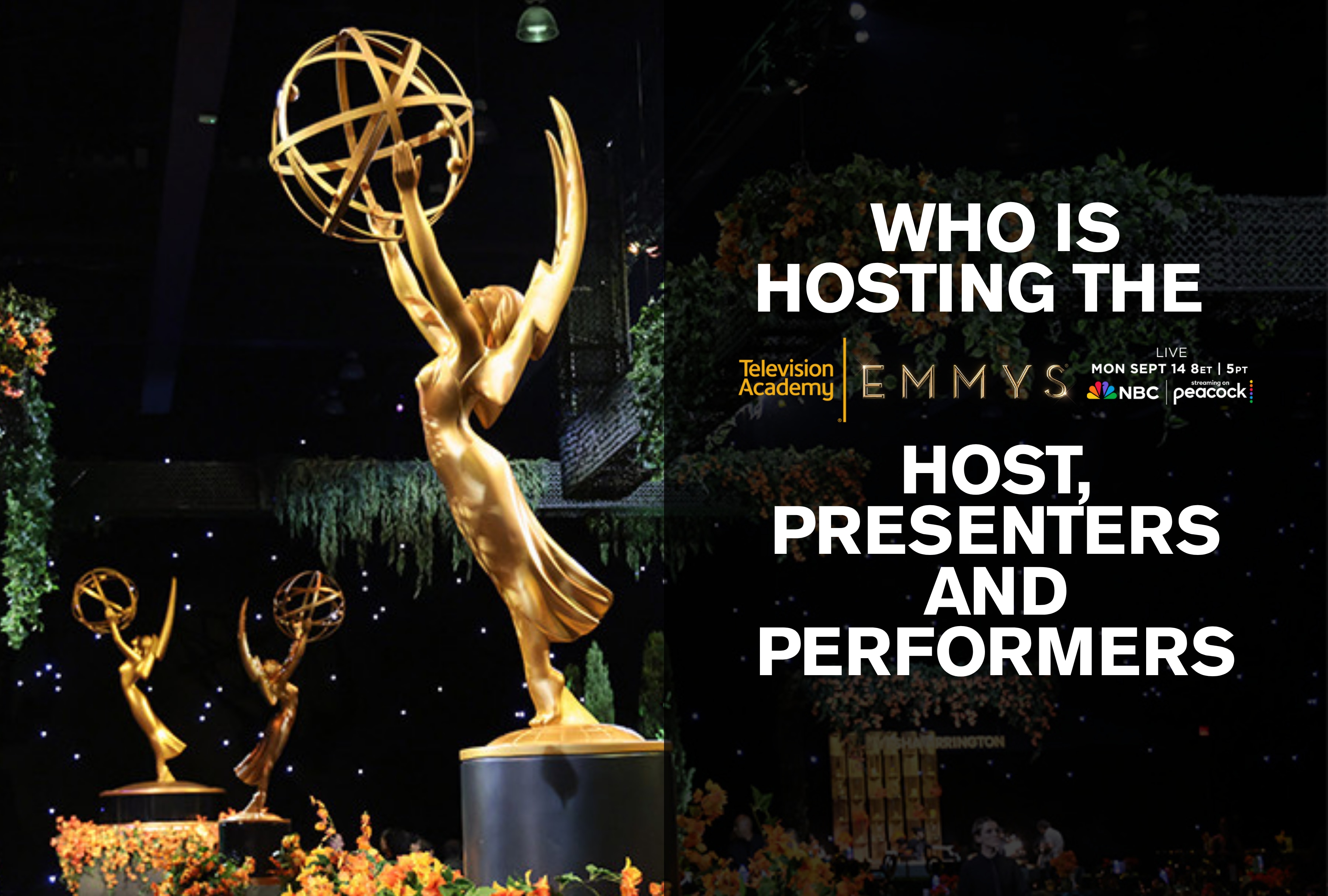 Top television personalities, presenters, and musical performers arrive on stage for the 2026 Emmy Awards broadcast celebrating excellence in broadcasting. | Photo by televisionacademy.com / Depor