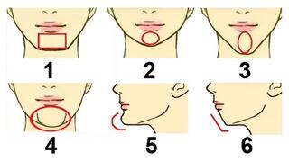 La forma de tu mentón según esta ilustración te dirá qué tipo de carácter tienes