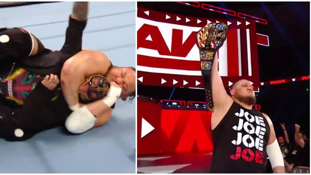 Sin reparos: Samoa Joe recuperó el título de los Estados Unidos luego de atacar a Rey Mysterio en RAW [VIDEO]