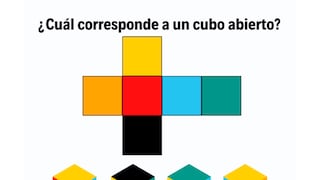 ¿Cuál es el cubo que corresponde ? Tienes 10 segundos para brindar la respuesta del reto matemático