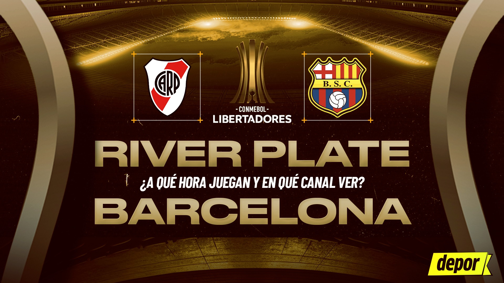 River Plate vs. Barcelona SC juegan por el Grupo B de la Copa Libertadores. (Diseño: Depor)