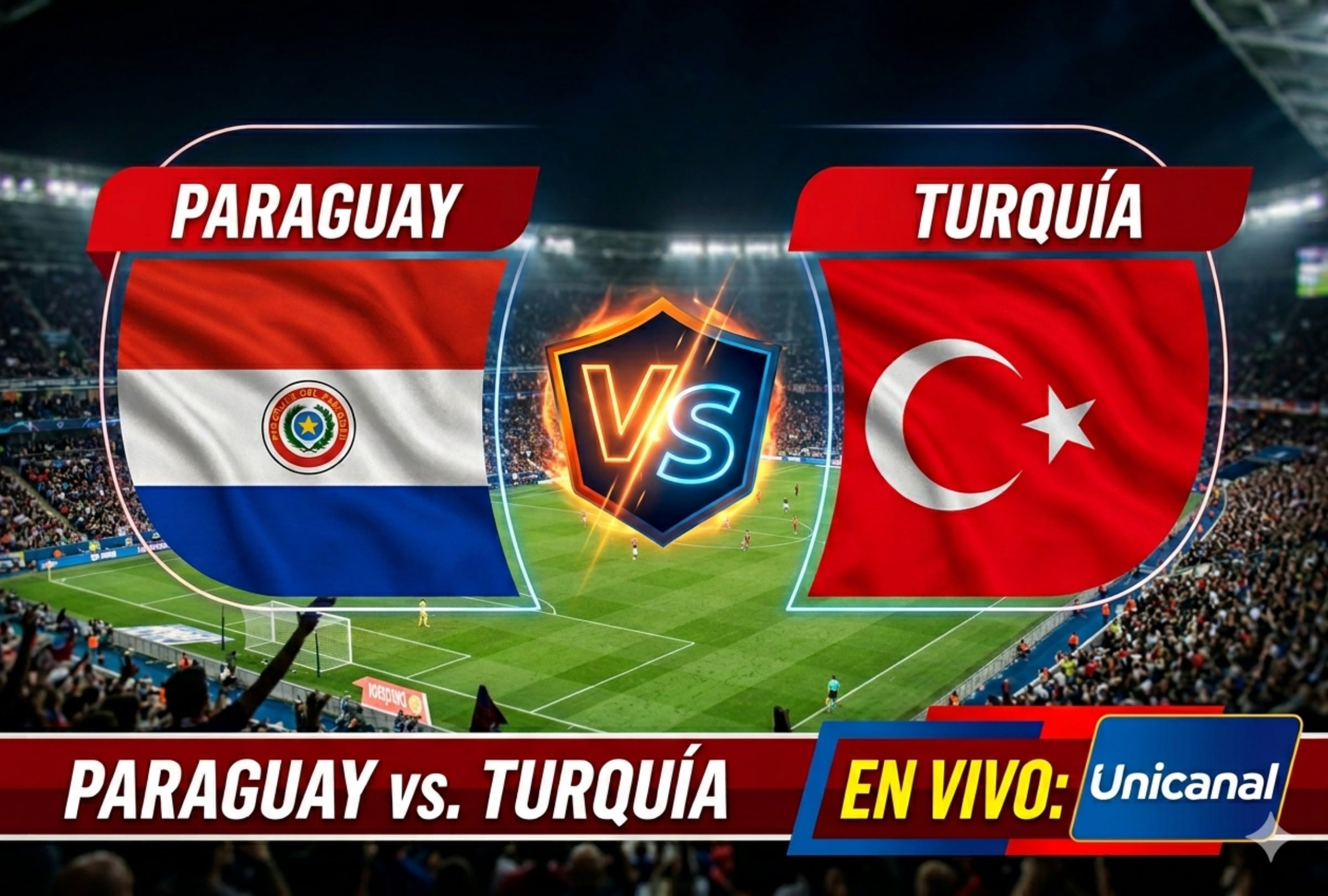 La selección de Paraguay afronta un duelo clave ante Turquía por la segunda fecha del Grupo D del Mundial FIFA 2026. (Foto: Imagen creada por Mix usando Gemini)
