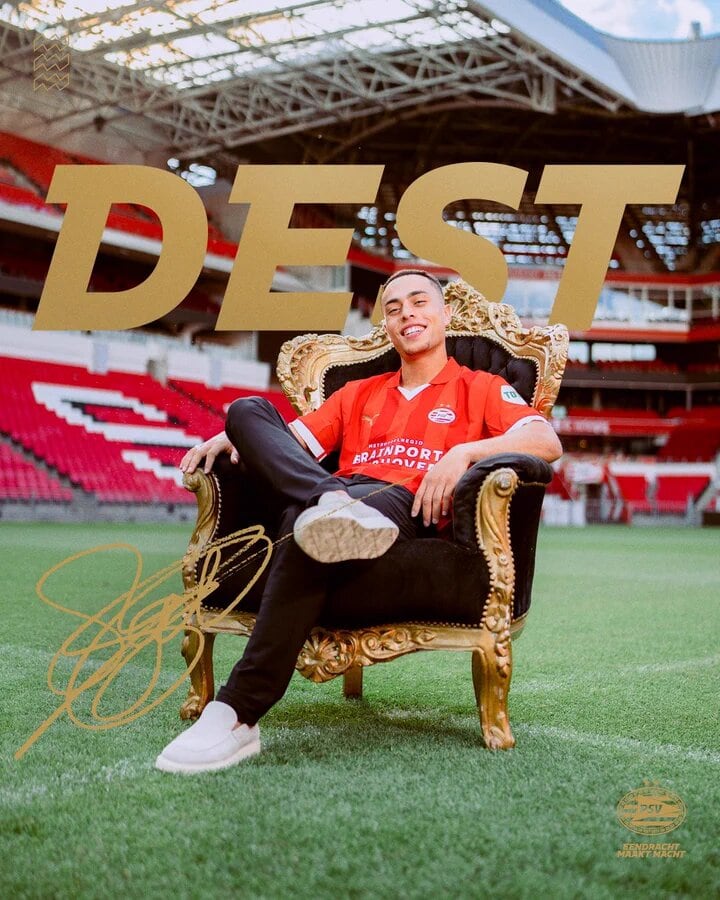 Sergiño Dest fue anunciado como nuevo jugador del PSV de la Eredivisie. (Foto: PSV)
