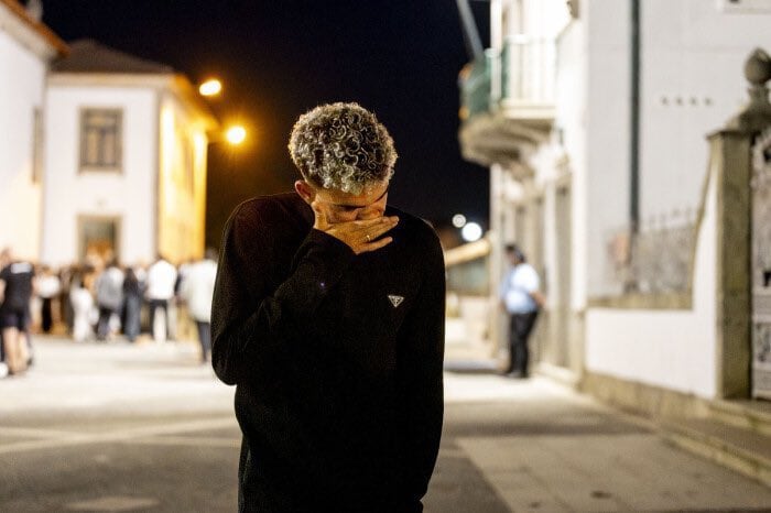 Luis Díaz asistió al funeral de los siete días de la partida de Diogo Jota. (Agencias)