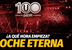 Horario de la ‘Noche Eterna′: a qué hora Universitario celebra hoy su Centenario