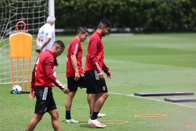 La Selección Peruana sumó un nuevo día de trabajos en la Videna. (Foto: Jesús Saucedo / @photo.gec)