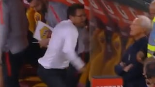Sí que le dolió: técnico de la Roma se fracturó la mano por festejar con rabia un gol [VIDEO]
