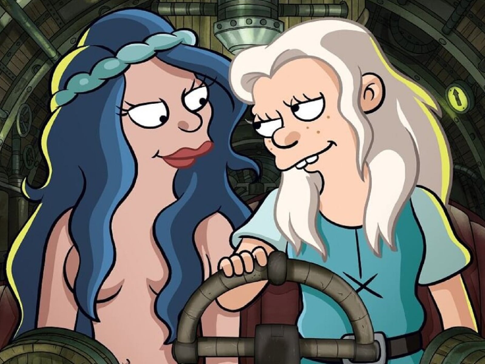 Bean recupera a Mora al final de la temporada 5 de "Disenchantment" (Foto: Netflix)