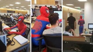YouTube Viral: ¿Spider-Man renunció a su trabajo en un banco de Brasil? | VIDEO | FOTOS