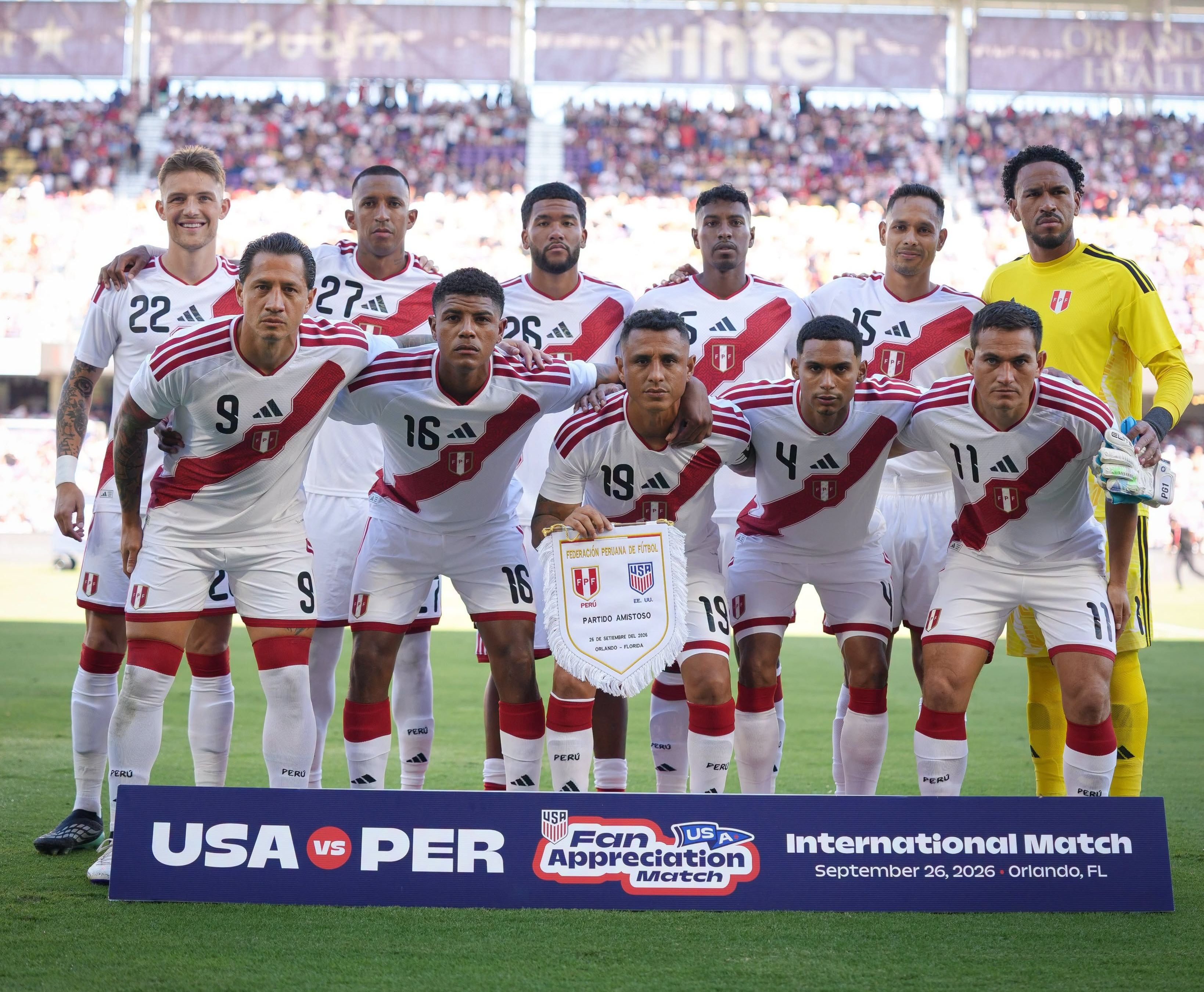 Este fue el 11 de Perú ante Estados Unidos en el último amistoso. (Foto: FPF)