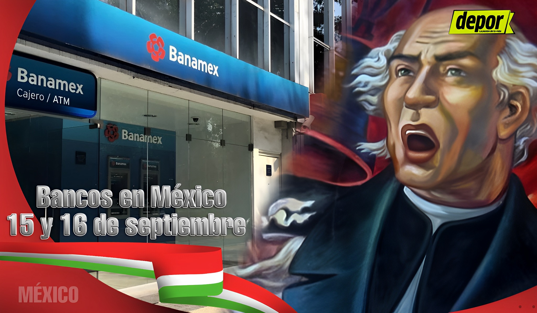 Consulta aquí los horarios de atención bancaria para el 15 y 16 de septiembre. (Foto: Composición)