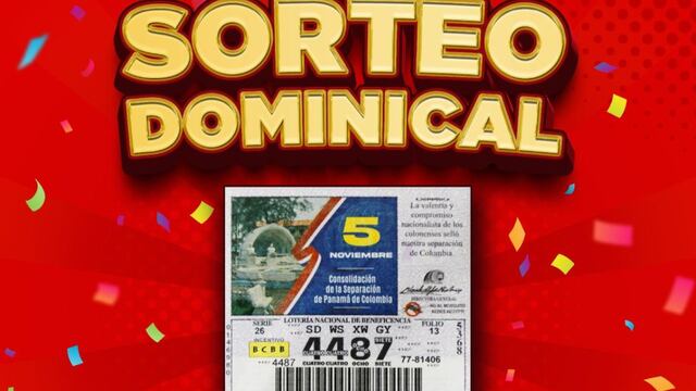 Resultados, Lotería Nacional de Panamá del 6 de noviembre: ganadores del Sorteo Dominical