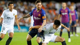 No levanta cabeza: Barcelona y Valencia igualaron 1-1 pese a golazo Messi en Mestalla