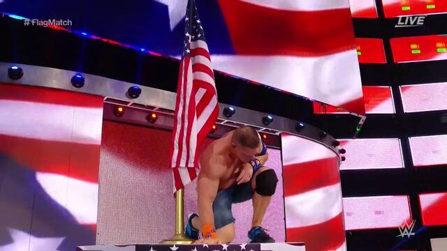 Se llevó la bandera: John Cena venció a Rusev en su regreso a Battleground 2017 [VIDEO]