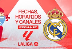 ¿Qué canales transmiten Real Madrid vs. Celta de Vigo y a qué hora juegan?