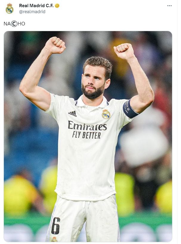 Nacho pasó a ser el primer capitán del Real Madrid. (Foto: Real Madrid)