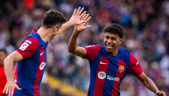 Barcelona vs. Rayo en el Estadio de Montjuic por LaLiga. (Foto: AFP)