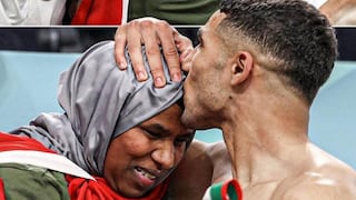 Ejemplo: Hakimi y la emotiva escena con su madre tras el triunfo de Marruecos en el Mundial