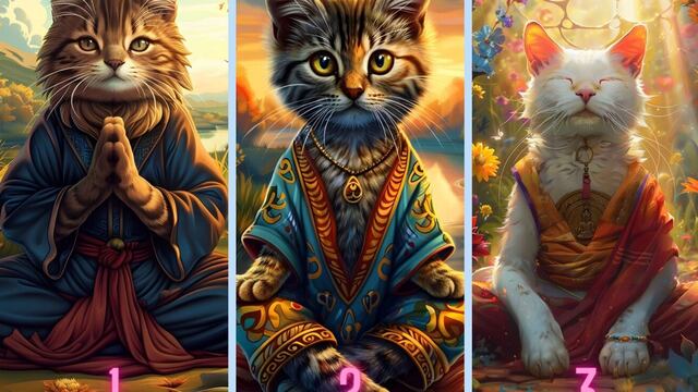 Eligiendo uno de estos gatos místicos sabrás qué es más importante para ti en esta vida