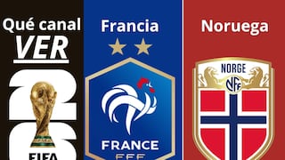 ¿En qué canal transmiten Francia vs. Noruega por la Copa Mundial de la FIFA 2026 en EE.UU.?
