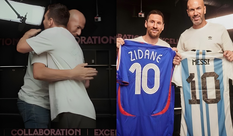 Messi y Zidane, tuvieron una charla extensa donde hablaron de lo que más saben: el fútbol. (Foto: Composición).