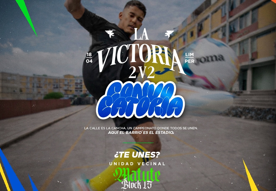 ‘La Victoria 2V2’ torneo de JOMA busca a las mejores duplas de futsal este sábado 18 de abril.
