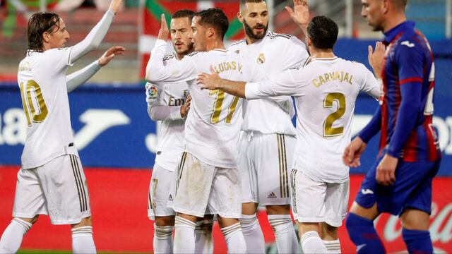 Real Madrid goleó 4-0 al Eibar de visita por LaLiga Santander