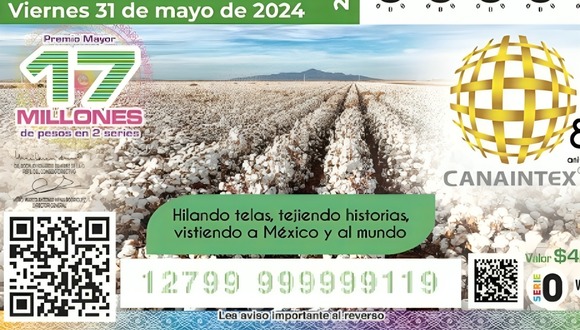 Sorteo Superior de la Lotería Nacional de México: resultados del viernes 31 de mayo 2024 (Foto: Lotenal)