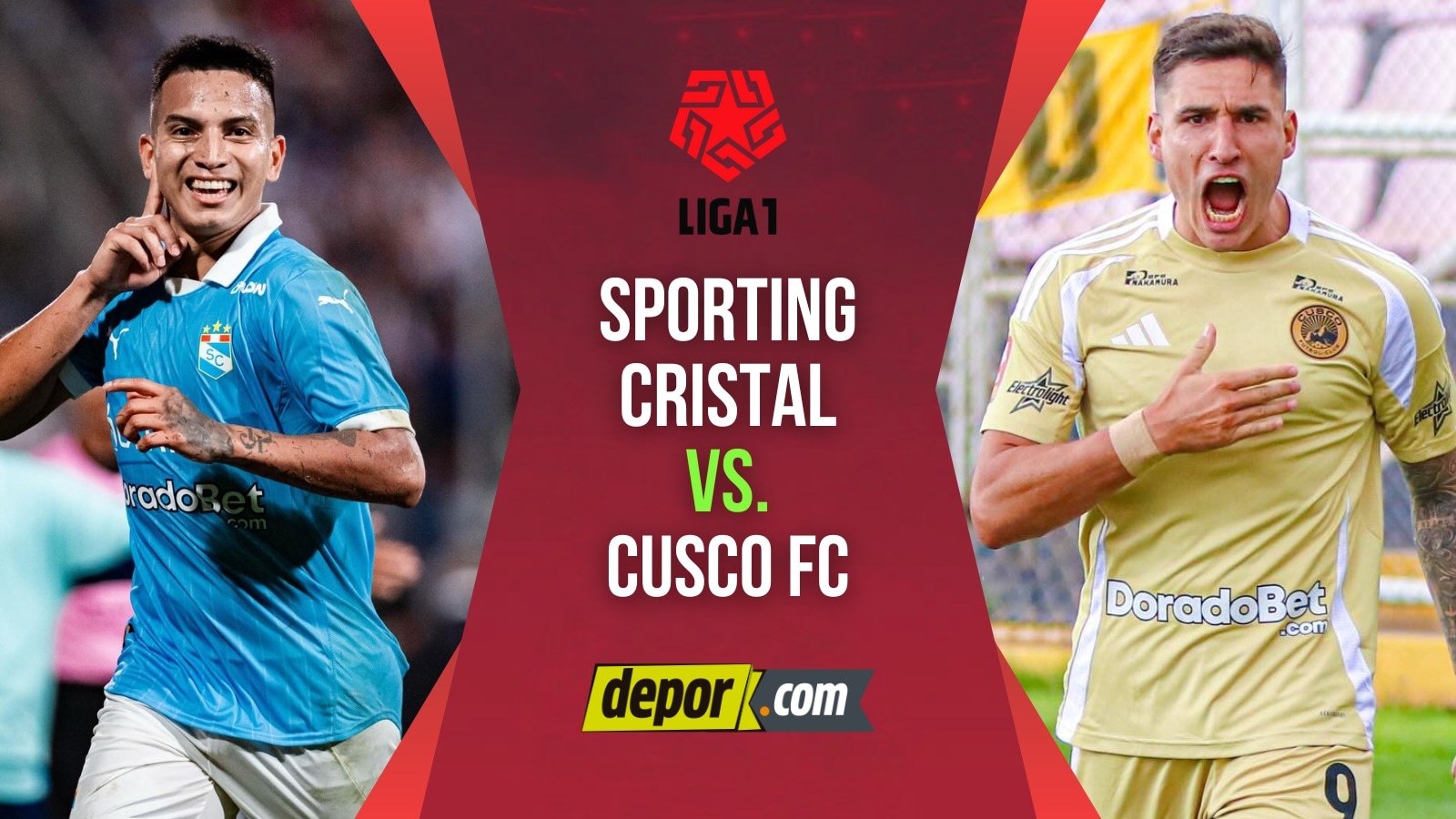 Sporting Cristal vs. Cusco FC se enfrentan por la Liga 1 2025. (Diseño: Depor)