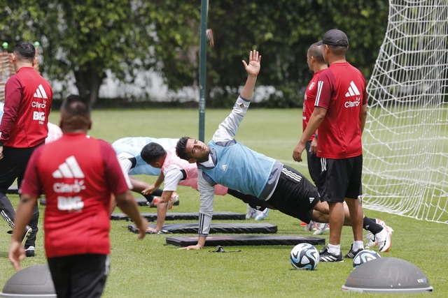 La Selección Peruana sumó su segundo día de entrenamiento en la Videna. (Foto: Violeta Ayasta / GEC)