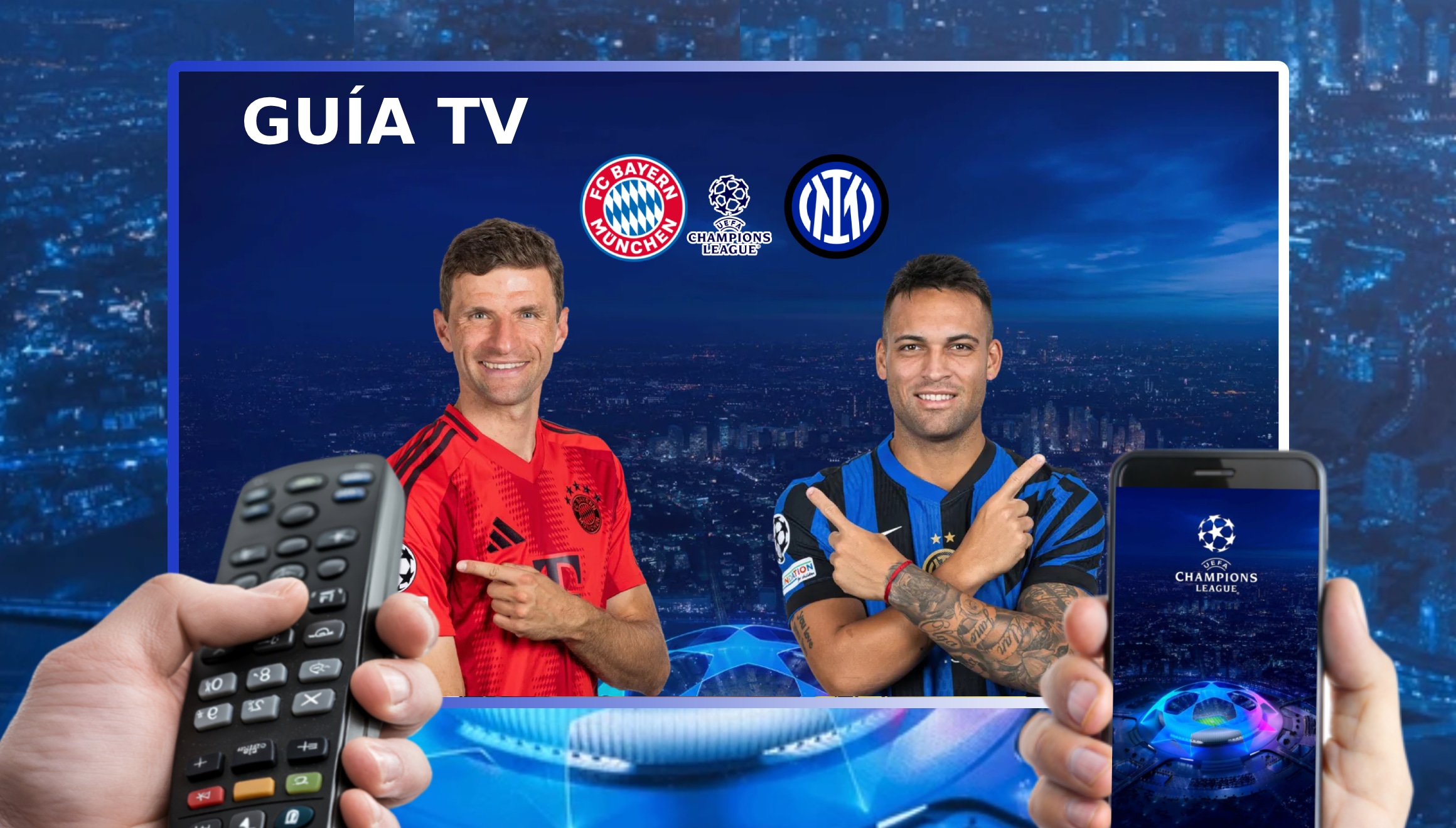 Lista de canales de televisión y plataformas online para mirar Bayern Múnich vs. Inter de Milán este martes 8 de abril por los cuartos de final de la Champions League (Foto: Noé Yactayo)