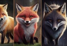 Elige uno de los tres zorros en la imagen para conocer si eres una persona astuta